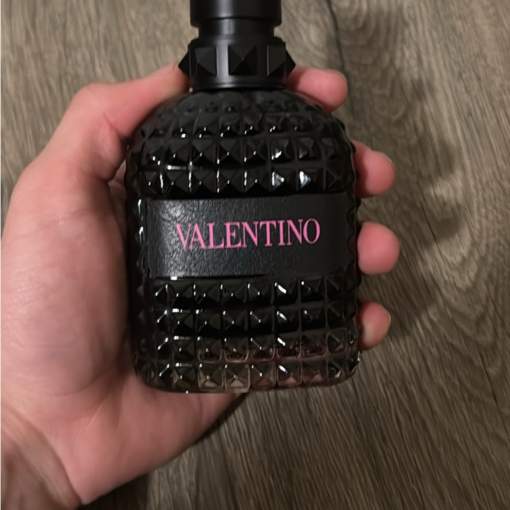 Valentino Black and Pink Fragrance Bottle